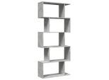 Syfax™ Libreria Divisorio 5Piani Grigio Cemento 70X24X161Cm Truciolato