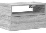 Syfax™ Comodino A Muro Grigio Sonoma 45X26X28,5 Cm