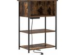 Syfax™ Armadio Da Notte Rovere Fumé 55 X 31 X 76 Cm Legno Multistrato
