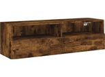 Syfax™ Mobile Tv A Parete Rovere Fumo 100X30X30 Cm Legno Multistrato