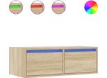 Syfax™ Mobile Porta Tv Con Luci Led Rovere Sonoma 75X35,5X25 Cm