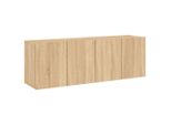 Syfax™ Mobili Tv A Parete 2Pz Rovere Sonoma 60X30X41 Cm