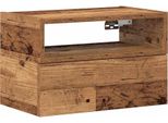 Syfax™ Comodino A Muro Legno Antico 45X26X28,5 Cm