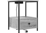 Syfax™ Armadio Da Notte Con Cassetto Grigio Sonoma 42 X 41 X 56 Cm