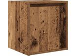 Syfax™ Comodino A Muro Legno Antico 38X34X40 Cm