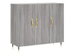 Syfax™ Credenza Grigio Sonoma 90X34X80 Cm In Legno Multistrato