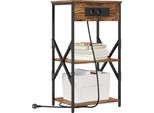 Syfax™ Armadio Da Notte Rovere Fumé 41 X 31 X 76 Cm Legno Multistrato