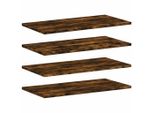 Syfax™ Mensole Parete 4Pz Rovere Fumo 60X30X1,5 Cm Legno Multistrato