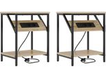 Syfax™ Armadio Da Notte 2 Pcs Rovere Sonoma 38 X 30 X 48 Cm