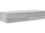 Syfax™ Scaffale A Parete Con Cassetti Grigio 100X36X19Cm In Truciolato