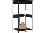Syfax™ Armadio Da Notte Rovere Nero 41 X 31 X 76 Cm Legno Multistrato