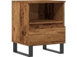 Syfax™ Comodino Legno Antico 40X35X50 Cm In Legno Multistrato