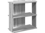 Syfax™ Libreria A 3 Ripiani Grigio Sonoma 60X30X60Cm Legno Multistrato