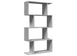 Syfax™ Libreria 4 Ripiani Grigio Sonoma 70X24X129 Cm In Truciolato