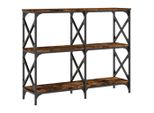Syfax™ Tavolo Consolle Rovere Fumo 100X28X80,5 Cm In Legno Multistrato