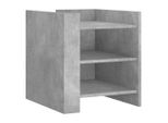 Syfax™ Comodino Grigio Cemento 45X50X50 Cm In Truciolato
