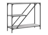 Syfax™ Tavolino Consolle Grigio Sonoma 88,5X30X75 Cm Legno Multistrato