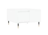 Syfax™ Tavolino Da Salotto Bianco 55X55X36,5 Cm In Legno Multistrato