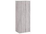 Syfax™ Mobile Tv Parete Grigio Sonoma 40,5X30X102 Cm Legno Multistrato