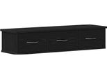 Syfax™ Mobile A Parete Rovere Nero 88X26X18,5 Cm In Truciolato