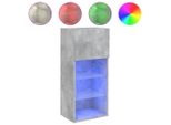 Syfax™ Mobile Tv Con Luci Led Grigio Cemento 40,5X30X90 Cm