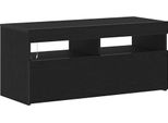 Syfax™ Mobile Tv Rovere Nero 90 X 35 X 40 Cm Legno Multistrato