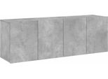 Syfax™ Mobili Tv A Parete 2Pz Grigio Cemento 60X30X41 Cm