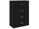 Syfax™ Credenza Nera 60X31X84 Cm In Legno Multistrato