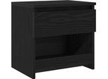 Syfax™ Armadio Da Notte Rovere Nero 40 X 30 X 39 Cm Legno Multistrato