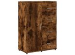 Syfax™ Credenza Rovere Fumo 60X31X84 Cm In Legno Multistrato