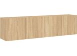 Syfax™ Mobili Tv A Parete 2Pz Rovere Sonoma 80X30X41 Cm