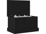 Syfax™ Scatola Di Stoccaggio Rovere Nero 50 X 30 X 28 Cm