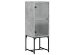 Syfax™ Mobile Con Anta In Vetro Grigio Cemento 35X37X100 Cm