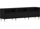 Syfax™ Mobile Tv Rovere Nero 150 X 30 X 44,5 Cm Legno Multistrato