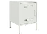 Syfax™ Comodino Bianco 36X39X50,5 Cm In Acciaio