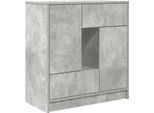Syfax™ Credenza Con Cassetti E Ante Grigio Cemento 70,5X34X74,5 Cm