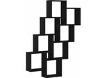 Syfax™ Scaffale Da Parete Rovere Nero 90 X 15 X 119,5 Cm