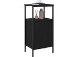 Syfax™ Armadio Da Notte 2 Pcs Rovere Nero 41 X 31 X 80 Cm
