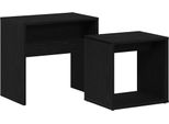 Syfax™ Tavolini Da Salotto 2 Pz Rovere Nero In Legno Multistrato