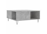 Syfax™ Tavolino Salotto Grigio Cemento 80X80X36,5 Cm Legno Multistrato