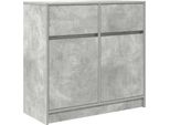 Syfax™ Credenza Con Cassetto Grigio Cemento 80X34X76 Cm In Truciolato