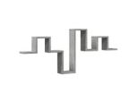 Syfax™ Scaffale A Muro Grigio Cemento 104,5X10X43 Cm Legno Multistrato