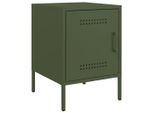 Syfax™ Comodino Verde Oliva 36X39X50,5 Cm In Acciaio