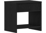 Syfax™ Comodino Rovere Nero 40X30X40 Cm In Legno Multistrato