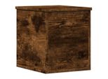 Syfax™ Contenitore Portaoggetti Rovere Fumo 30X35X35 Cm In Truciolato