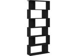 Syfax™ Libreria Rovere Nero 80X24X190,5 Cm In Legno Ingegnerizzato