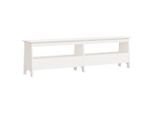 Syfax™ Panca Da Ingresso Bianca 160X28X45 Cm In Legno Massello Di Pino