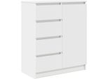 Syfax™ Credenza Con Cassetti Bianco 71X35X84 Cm In Legno Multistrato