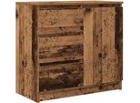 Syfax™ Credenza Con Cassetto Legno Antico 71X35X65 Cm In Truciolato