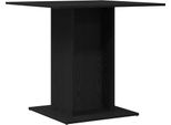 Syfax™ Tavolo Da Pranzo Rovere Nero 80X80X75 Cm Legno Multistrato